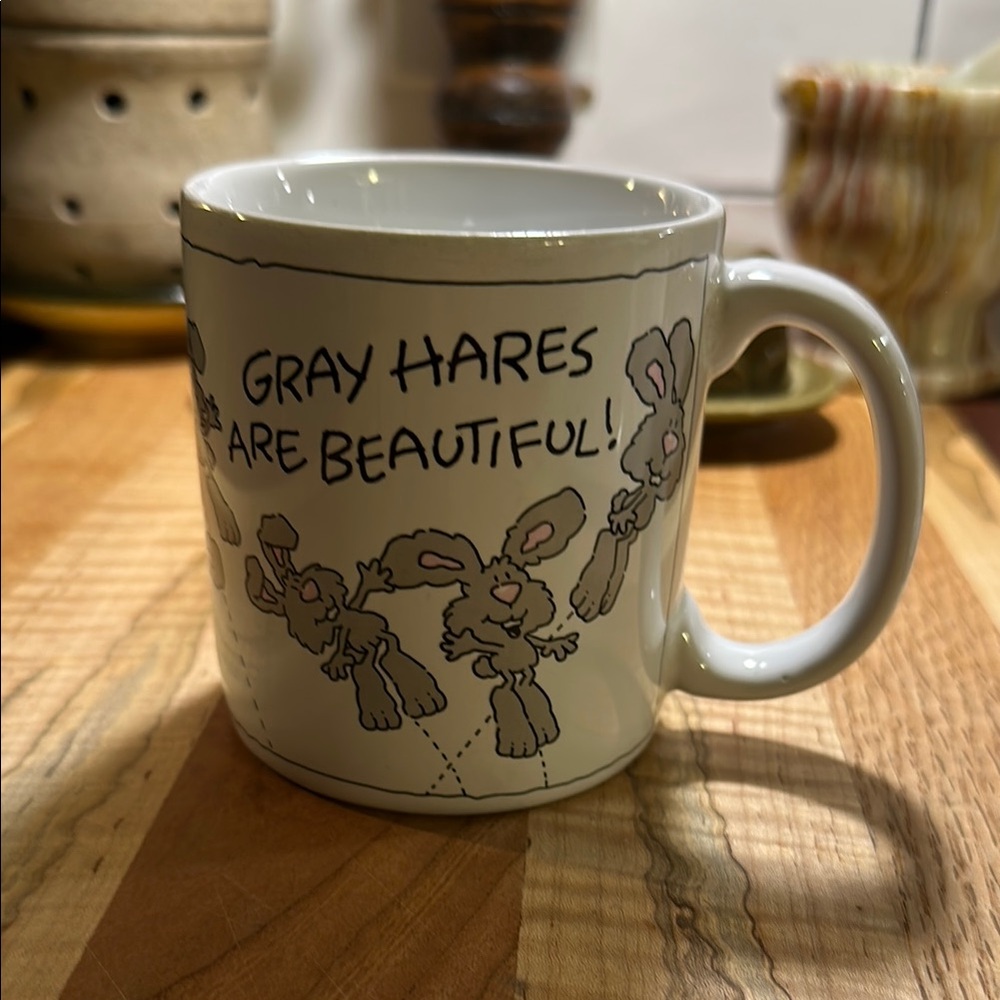 Gray Hares Ceramic Mug